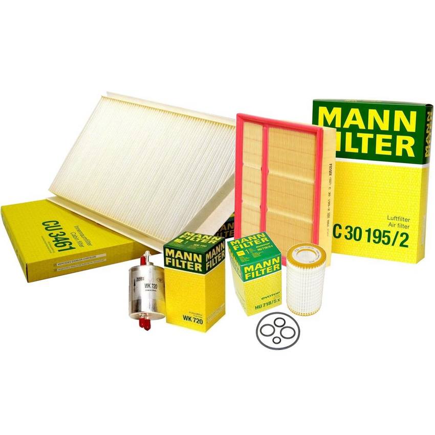 Mercedes Air / Cabin Air / Fuel / Engine Oil Filter Kit 604094130410 - MANN-FILTER 3739232KIT